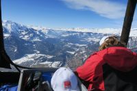 Ballonfahrt über die Alpen mit dem Heissluftballon