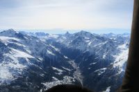 Ballonfahrt über die Alpen mit dem Heissluftballon