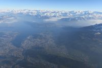 Ballonfahrt über die Alpen mit dem Heissluftballon