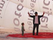 Ballonfahrten Bodensee, Aufbau und Abbau des Ballons