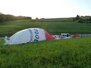 Ballonfahrten Bodensee, Aufbau und Abbau des Ballons