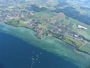 Konstanz und der Bodensee aus dem Heissluftballon