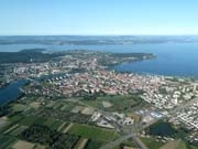 Konstanz und der Bodensee aus dem Heissluftballon