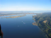 Konstanz und der Bodensee aus dem Heissluftballon